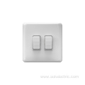 2Gang 1Way Light Switches British wall switch